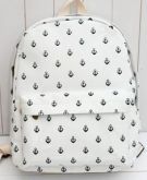 mochila branca âncora
