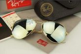 Ray Ban Aviador armação dourada e lente prata