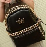 Mochila Preta de couro