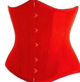 corselet nas cores vermelho, preto, rosa, azul marinho e rox