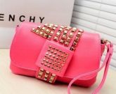 Bolsa de couro rosa